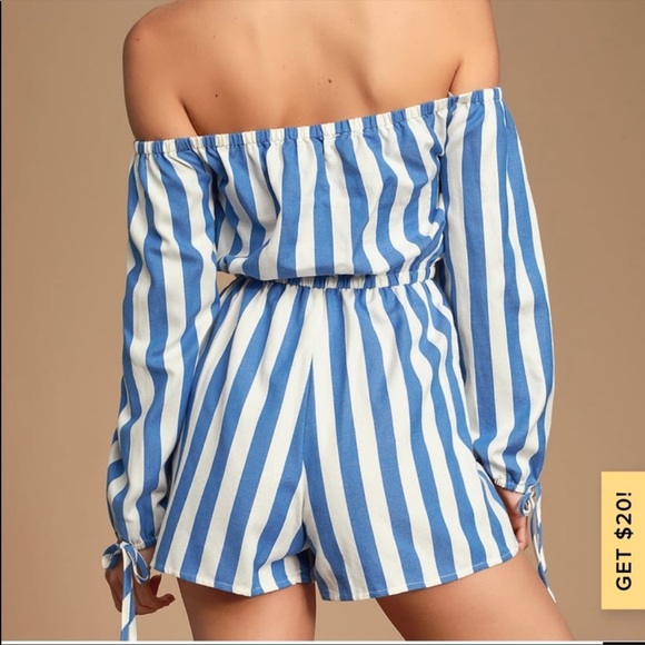 Lulus Striped Romper - Picture 2 of 5